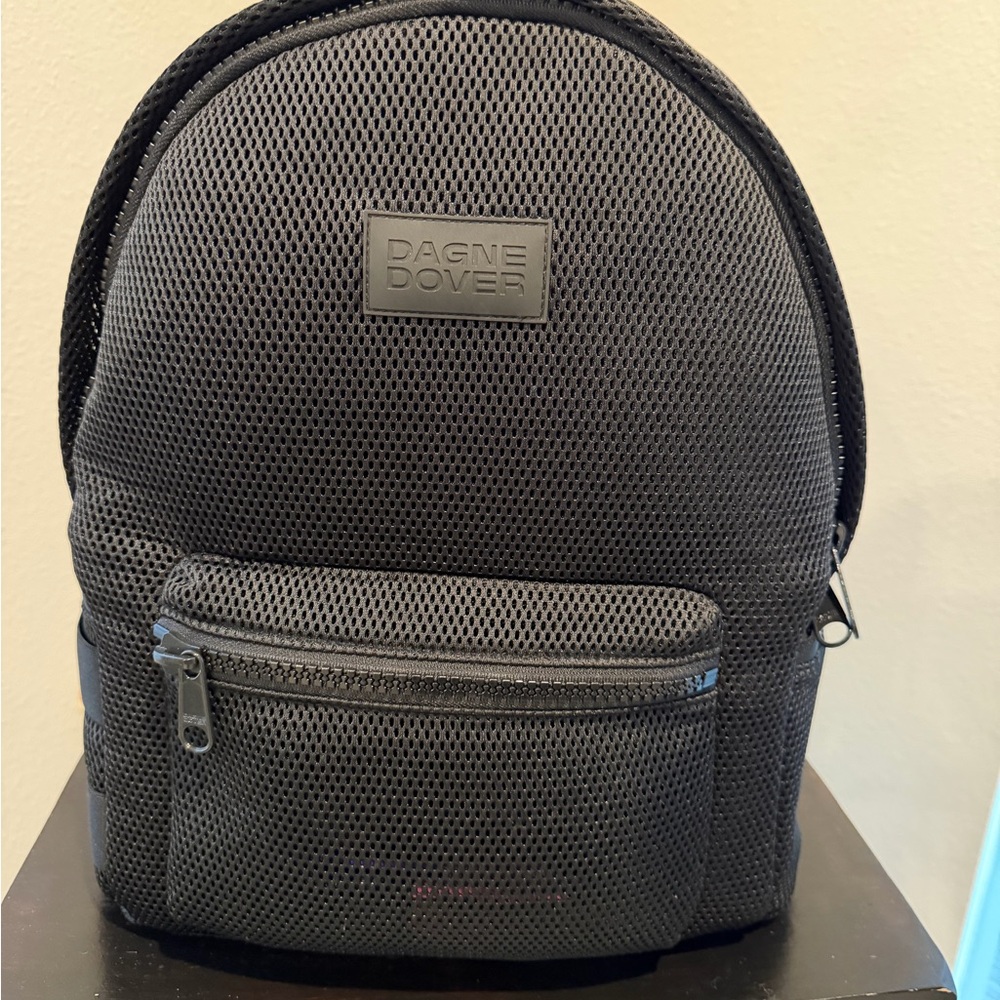Dagne Dover Charcoal Mesh Backpack